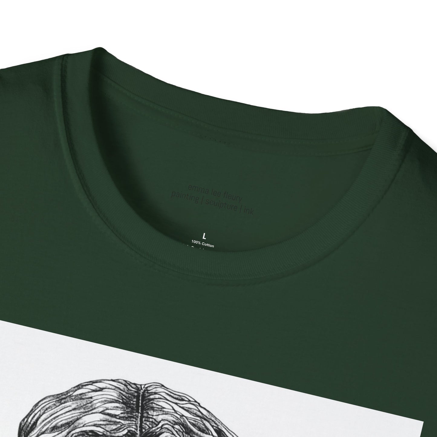 self portrait original artwork by emma lee fleury - Unisex Softstyle T-Shirt
