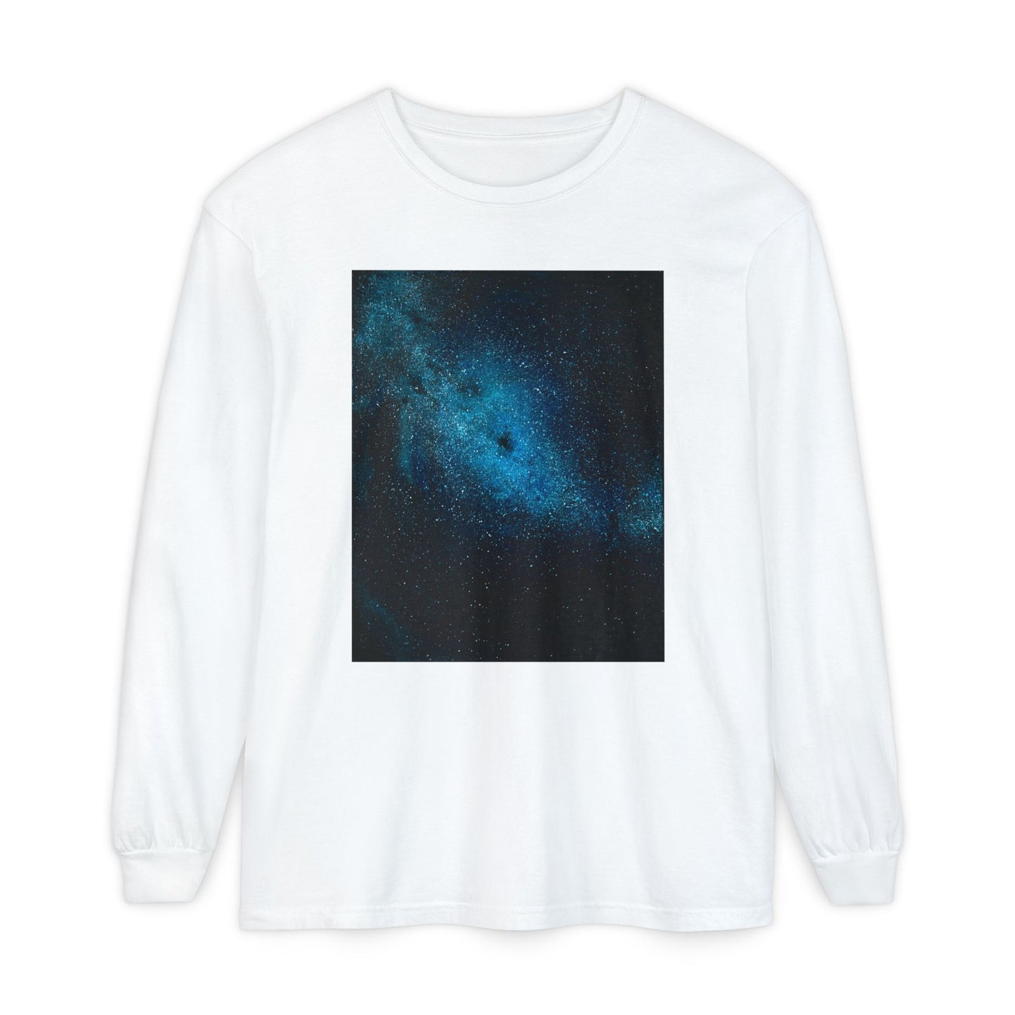 where are we meant to be, original artwork by emma lee fleury - Unisex Garment-dyed Long Sleeve T-Shirt