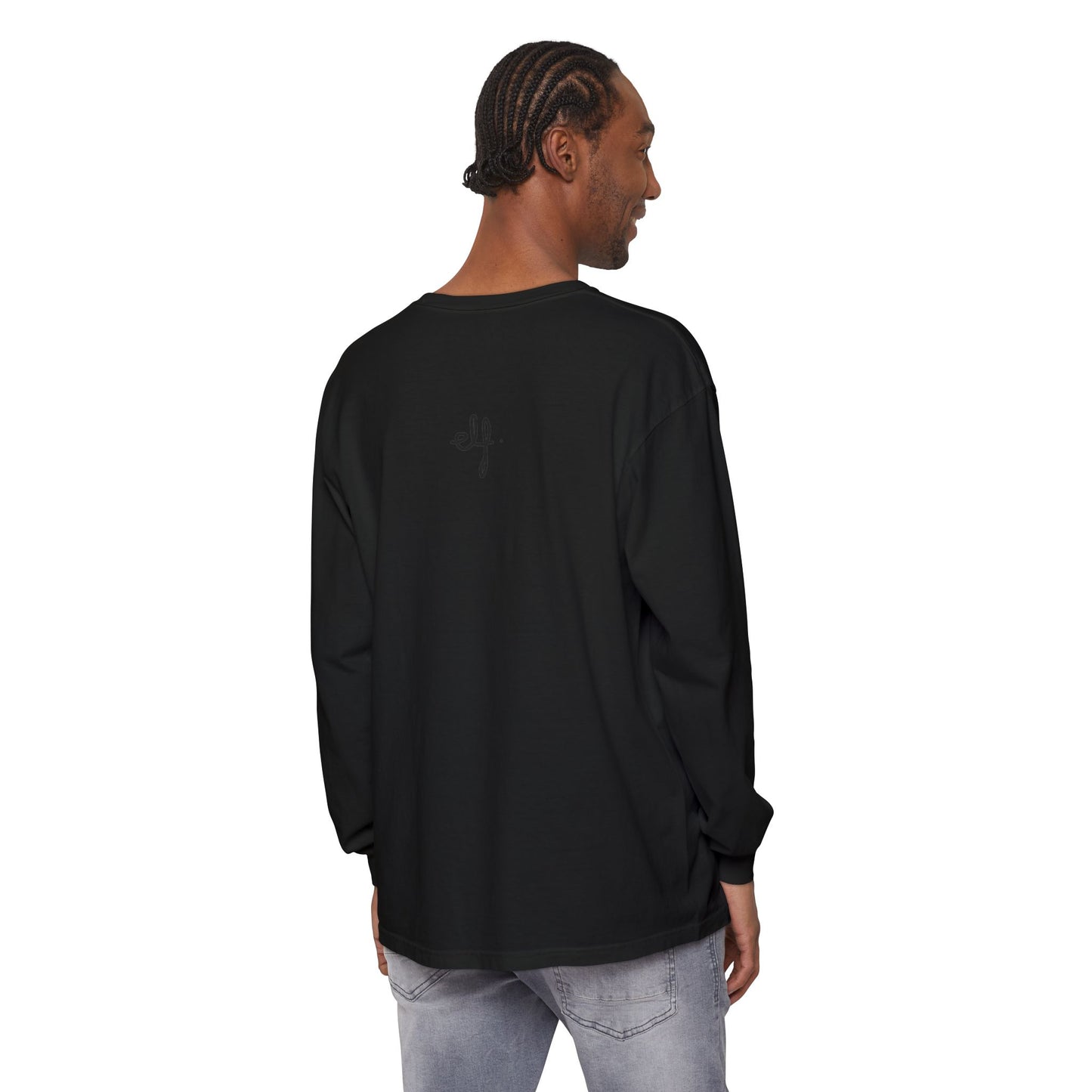 where are we meant to be, original artwork by emma lee fleury - Unisex Garment-dyed Long Sleeve T-Shirt