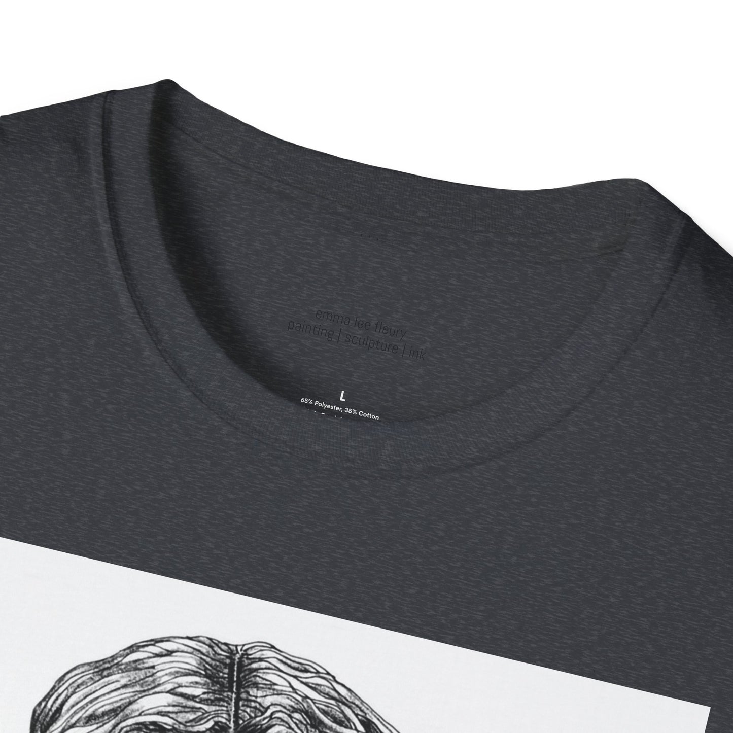 self portrait original artwork by emma lee fleury - Unisex Softstyle T-Shirt