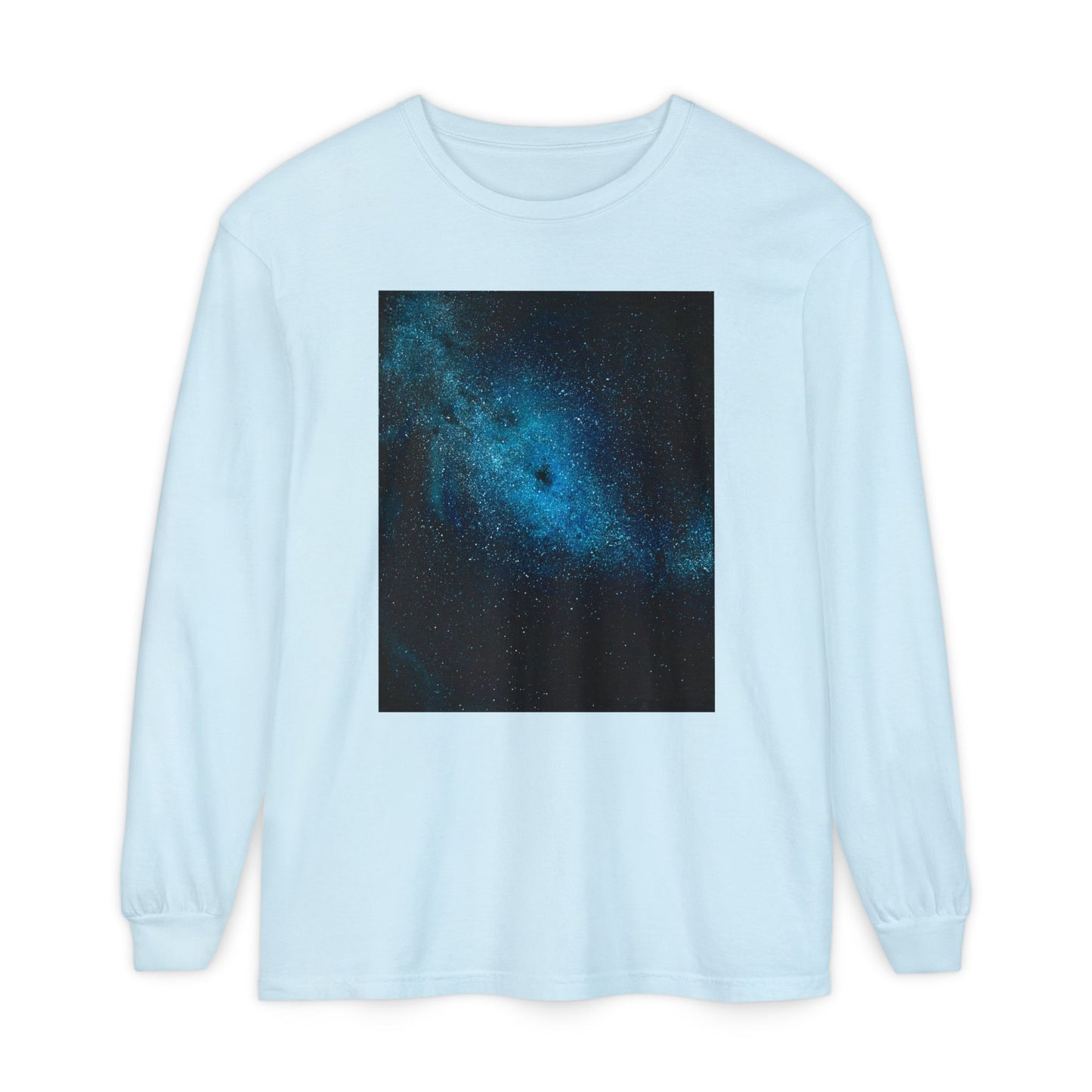 where are we meant to be, original artwork by emma lee fleury - Unisex Garment-dyed Long Sleeve T-Shirt