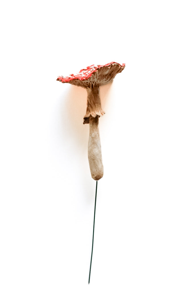 SOLD fungi 015 - handmade clay mushroom