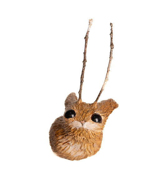 SOLD - jackie - handmade clay jackalope
