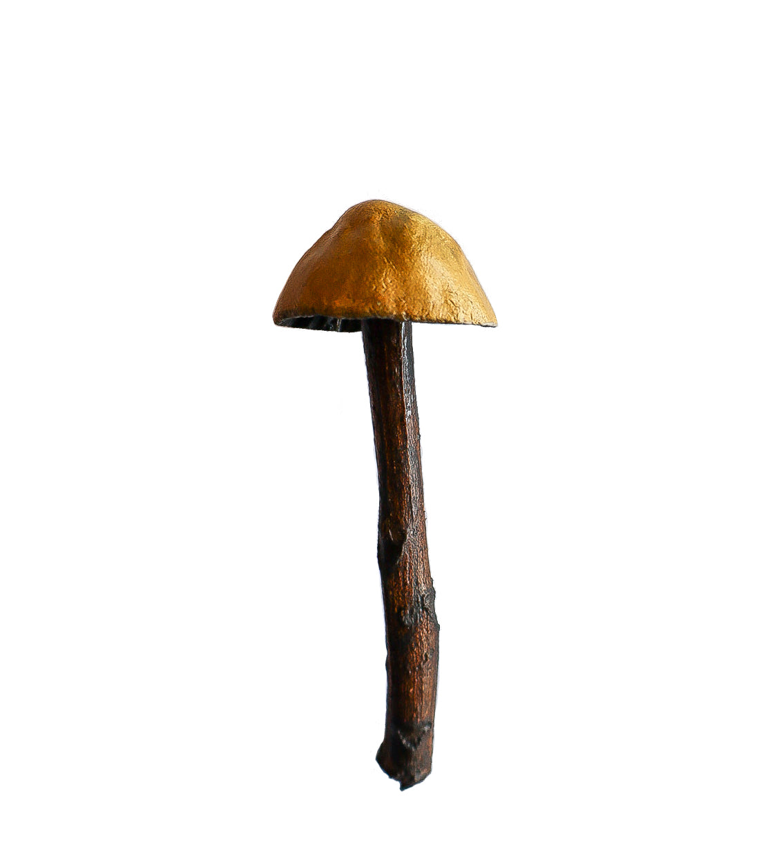 SOLD clay and wood mushroom sculpture 3 by Emma Lee Fleury