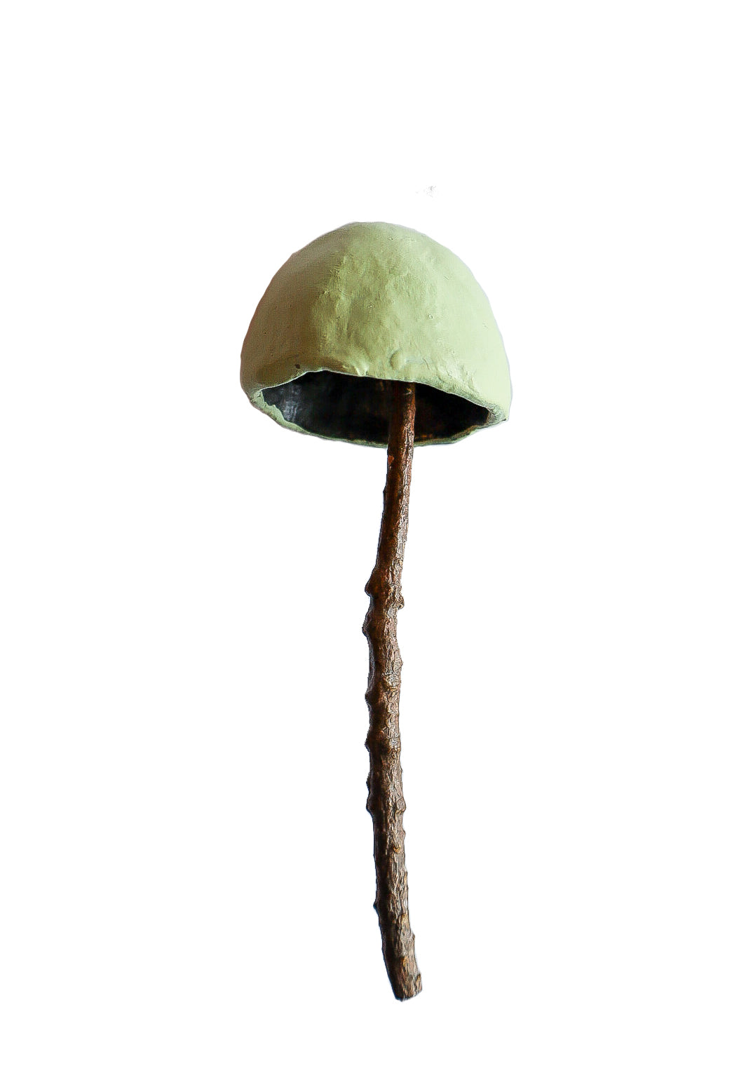 SOLD clay and wood mushroom sculpture 5 by Emma Lee Fleury
