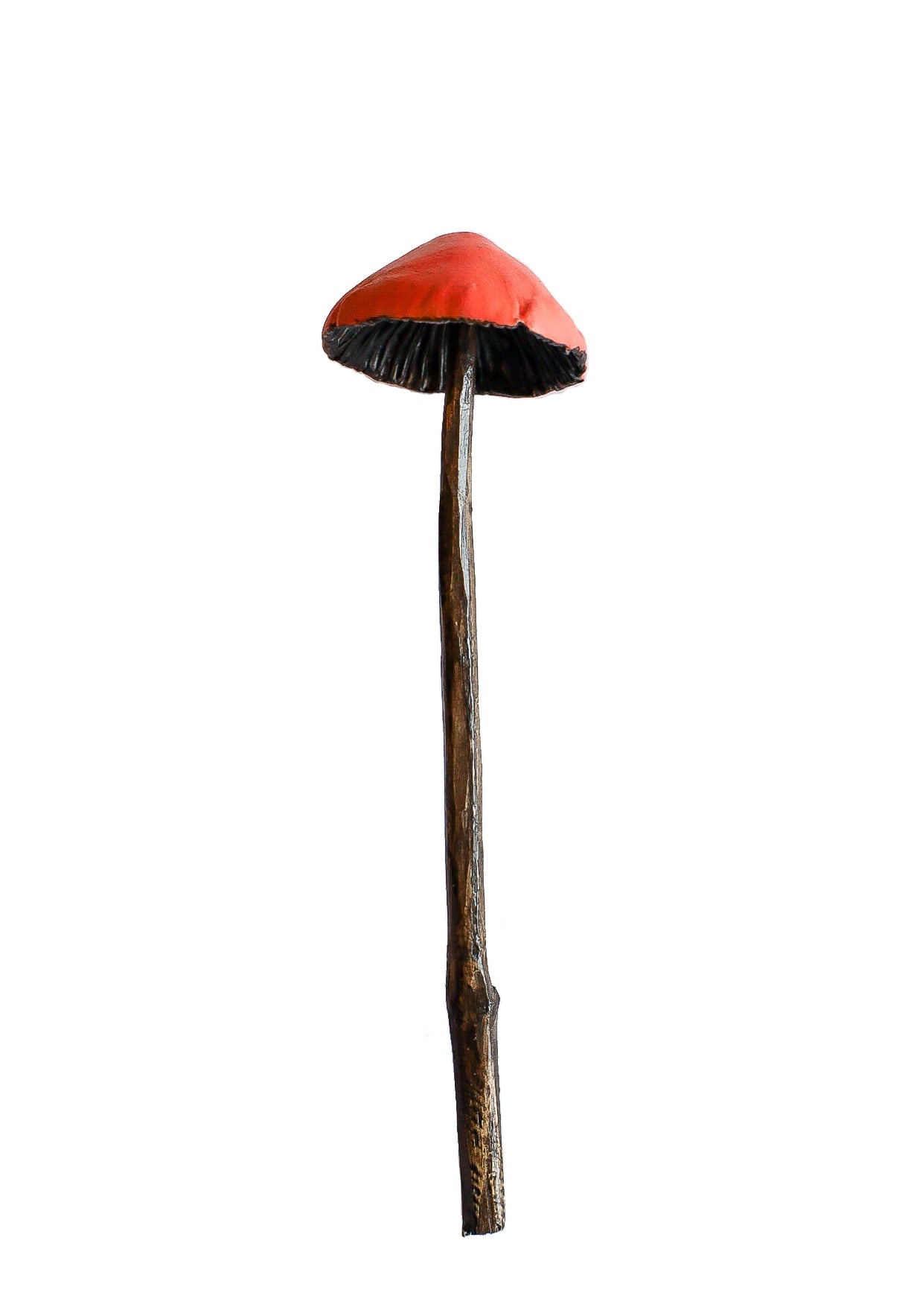 SOLD clay and wood mushroom sculpture 6 by Emma Lee Fleury