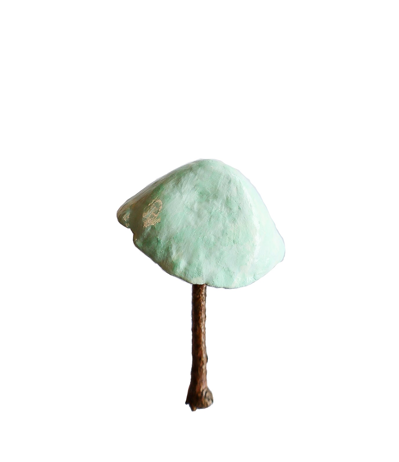 SOLD clay and wood mushroom sculpture 8 by Emma Lee Fleury