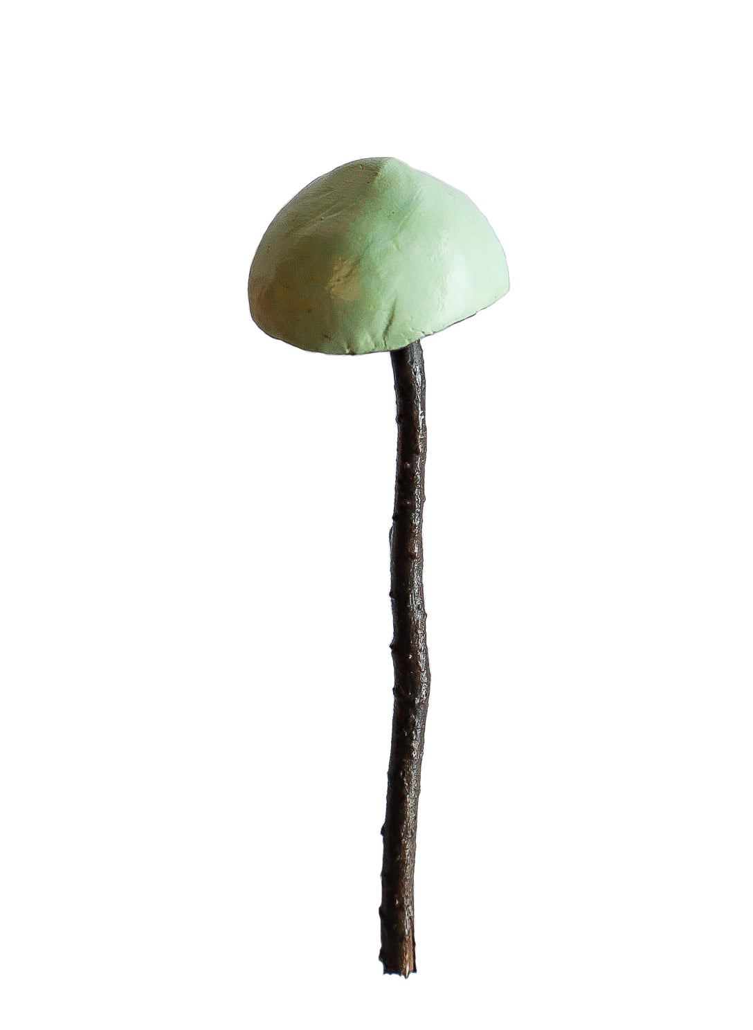 SOLD clay and wood mushroom sculpture 10 by Emma Lee Fleury