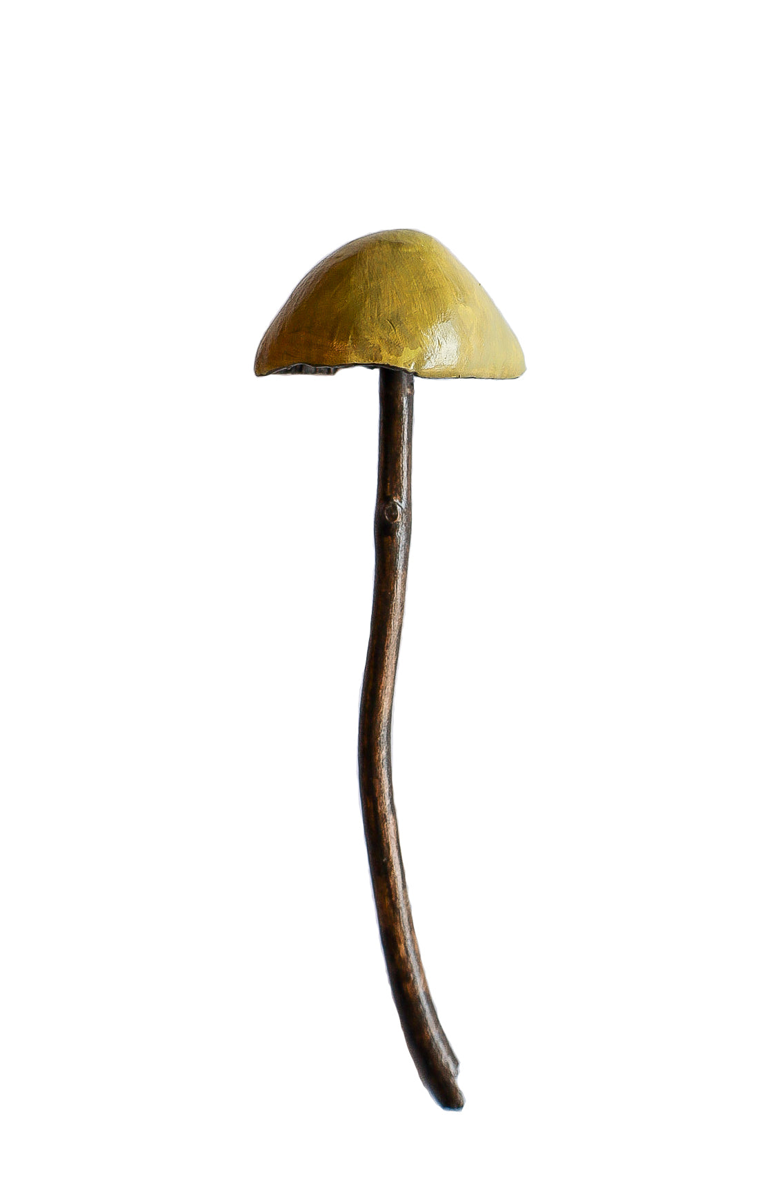 SOLD clay and wood mushroom sculpture 11 by Emma Lee Fleury