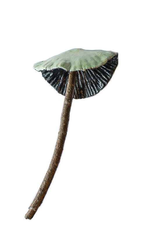 SOLD clay and wood mushroom sculpture 20 by Emma Lee Fleury