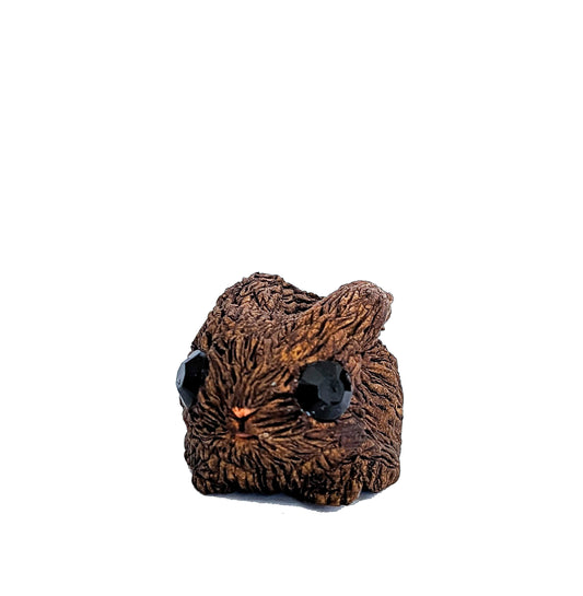 SOLD clay bunny sculpture "cocoa" by Emma Lee Fleury (limited edition)