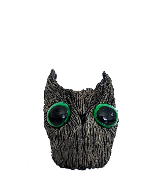 SOLD clay owl sculpture"hootie" by Emma Lee Fleury (limited edition)