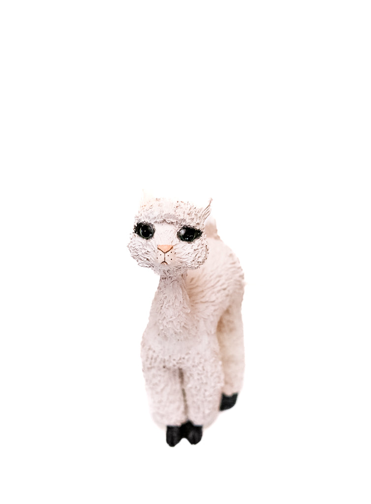 gretchen - handmade clay alpaca