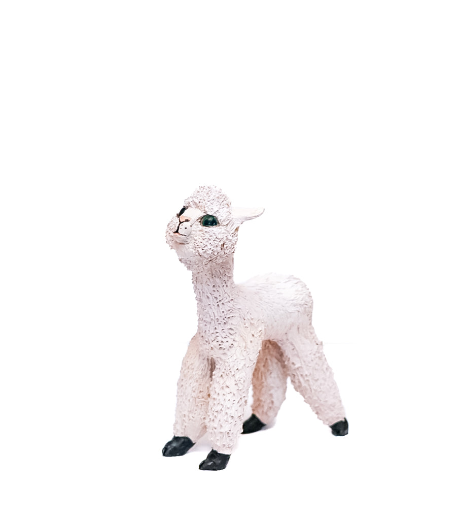 SOLD steve - handmade clay alpaca