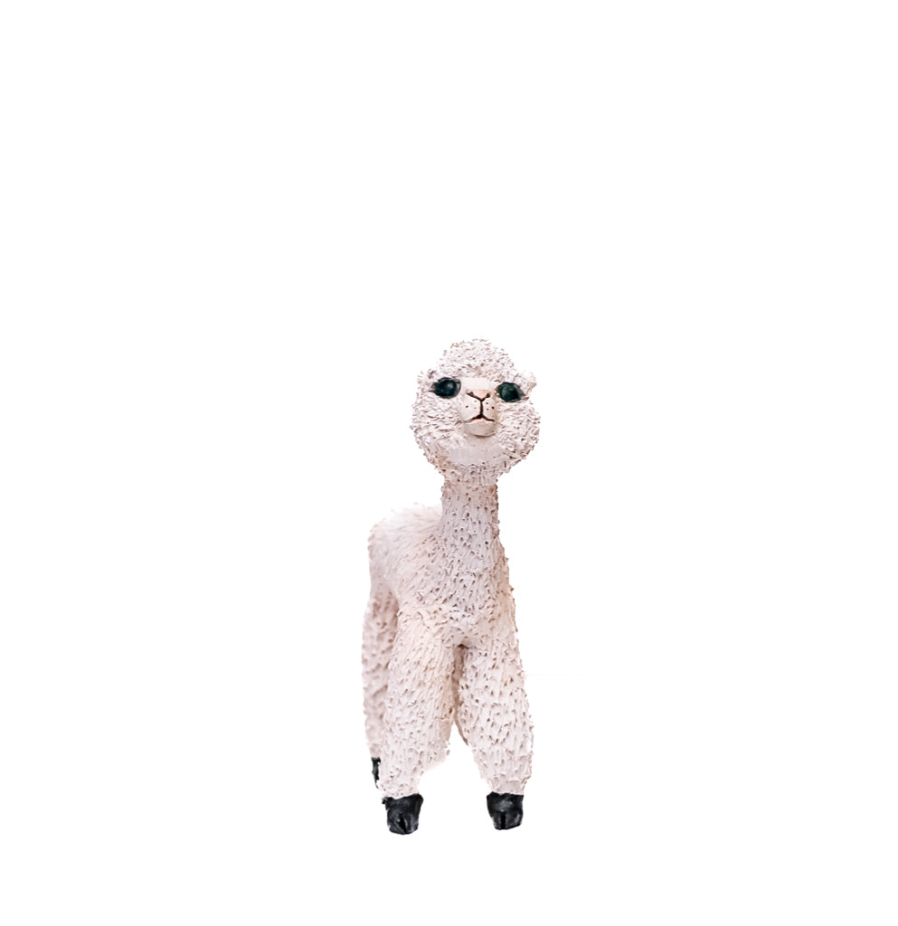 SOLD steve - handmade clay alpaca