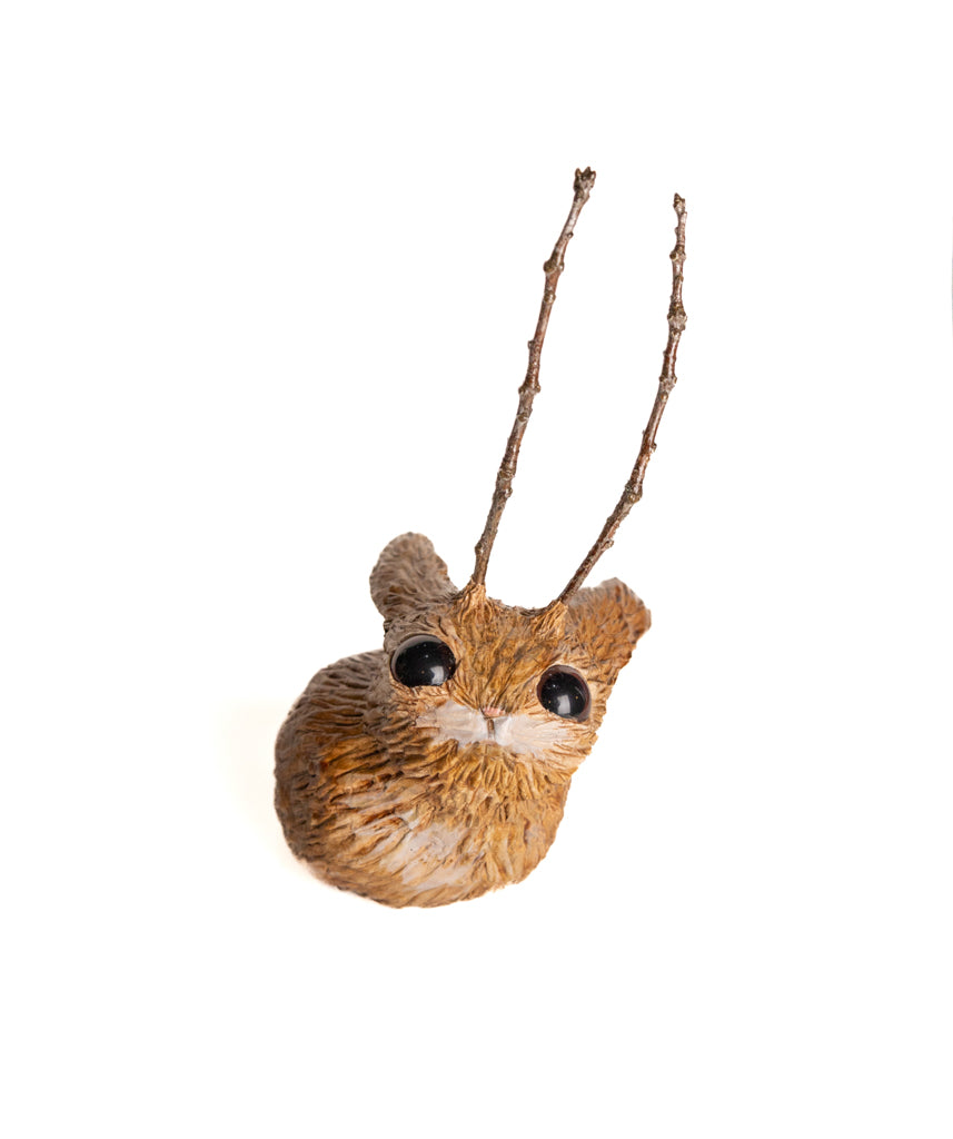 jackie - handmade clay jackalope