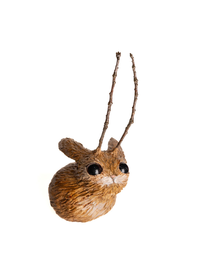 jackie - handmade clay jackalope