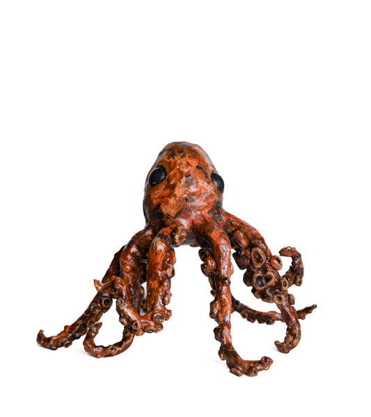 SOLD - tulip - handmade clay octopus