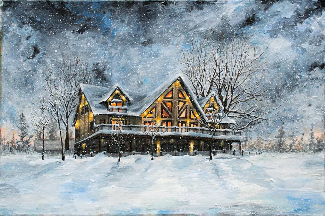 "grand home" Print by Emma Lee Fleury