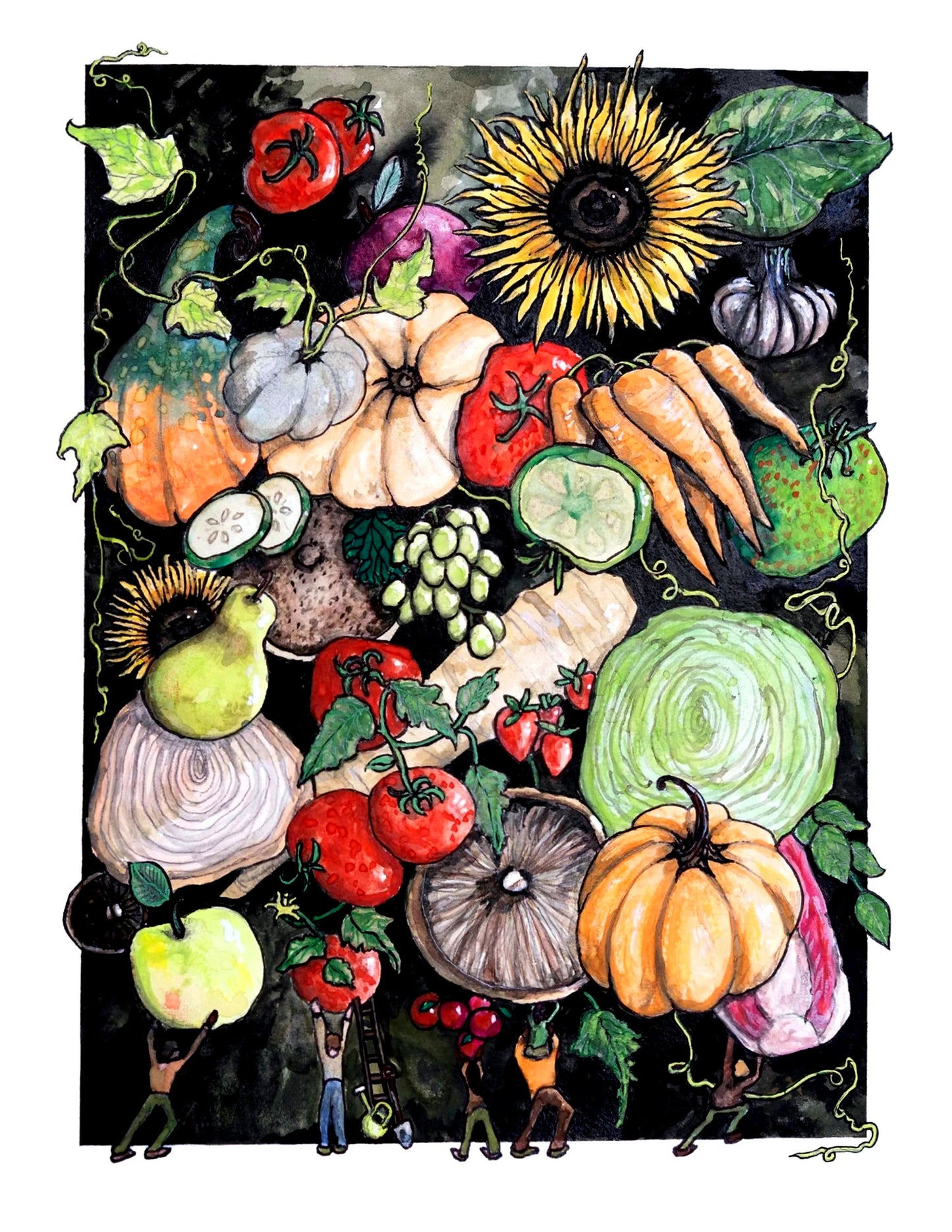 "food security" Print by Emma Lee Fleury