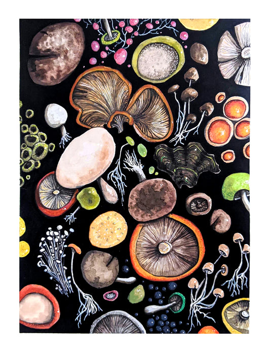 "fungi bloom" Print by Emma Lee Fleury