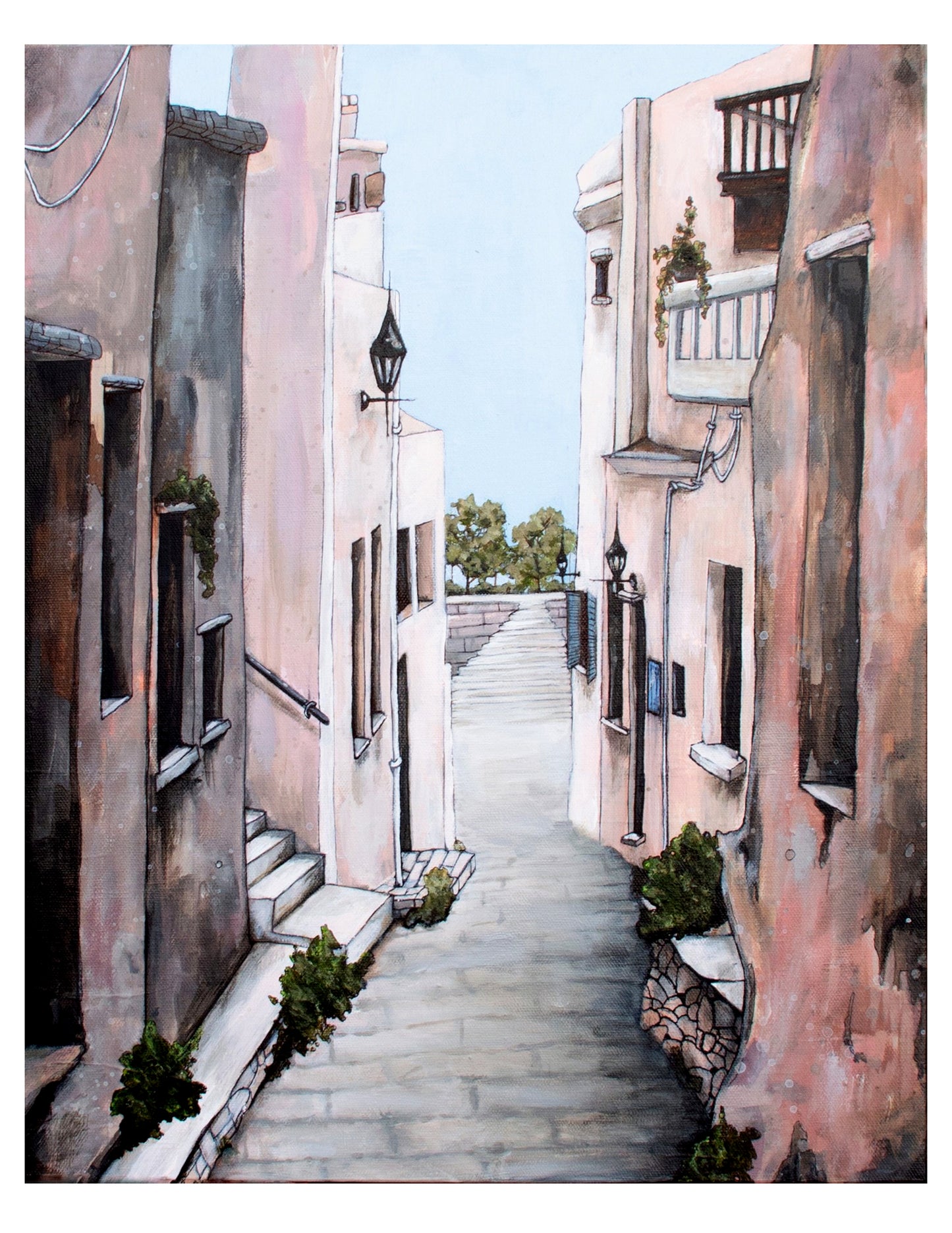 "athens alleyway" Print by Emma Lee Fleury