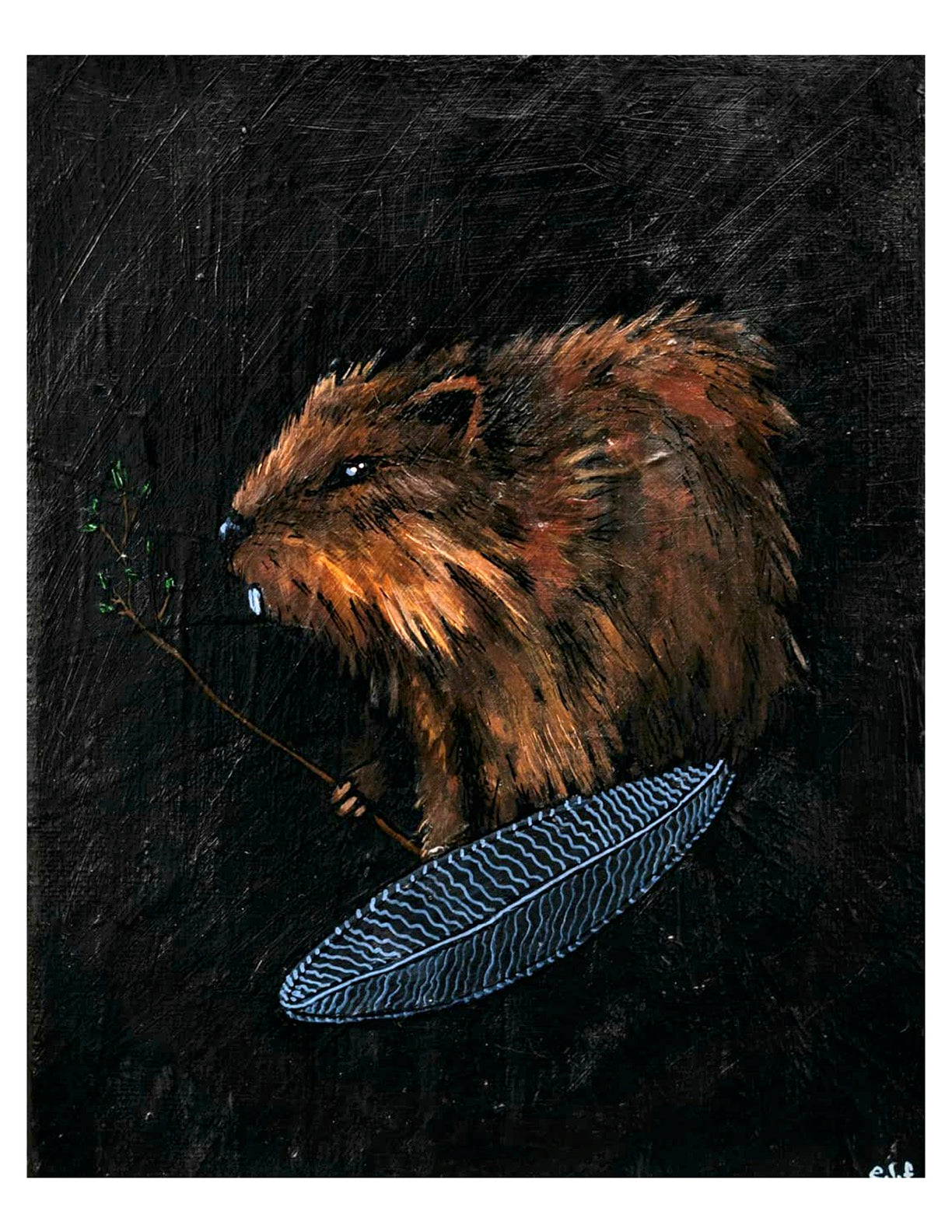 "baby beaver" by Emma Lee Fleury