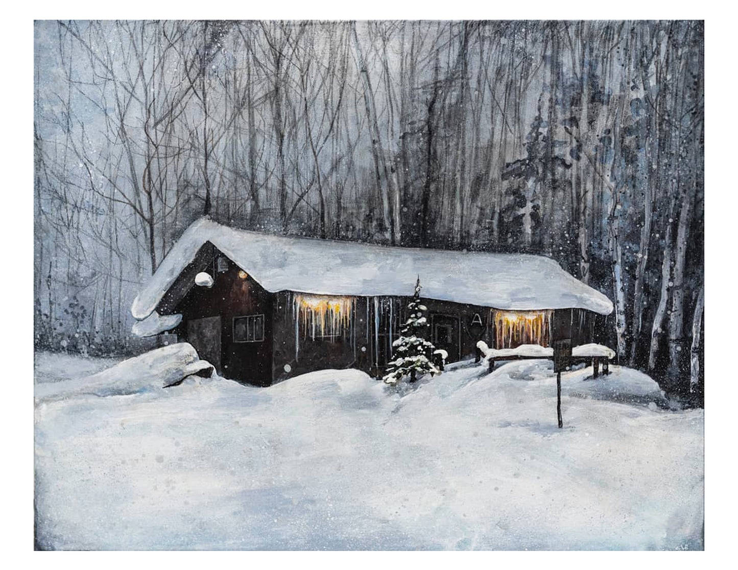 "the cottage" Print by Emma Lee Fleury